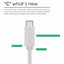 TYPE-C auf USB Spiral SYNC Ladekabel Datenkabel Ladeanschluss WEISS NEU