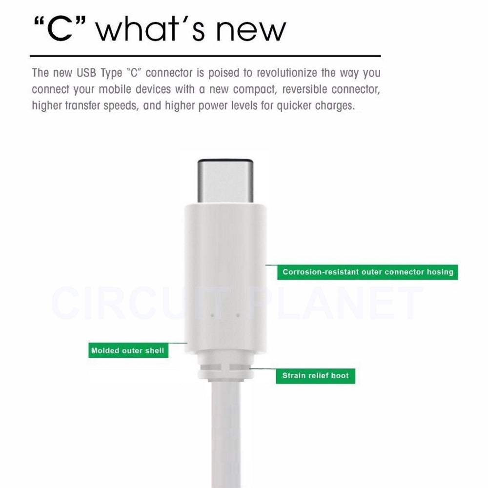 TYPE-C auf USB Spiral SYNC Ladekabel Datenkabel Ladeanschluss WEISS NEU