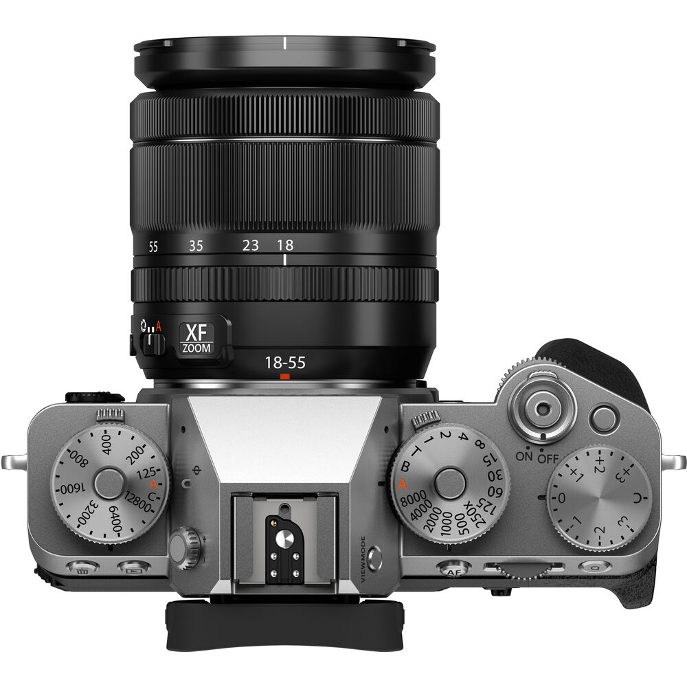 FUJIFILM X-T5 spiegellose Kamera mit 18-55-mm-Objektiv (Silber) – 16783111