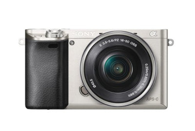 Sony Alpha a6000 24.3 MP Interchangeable Lens Camera with 16-50mm Power Zoom Lens (Silver)