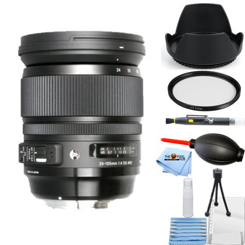 Sigma 24-105mm f/4 DG OS HSM Art Objektiv für Canon EF 635101 - 7-teiliges Zubehörpaket