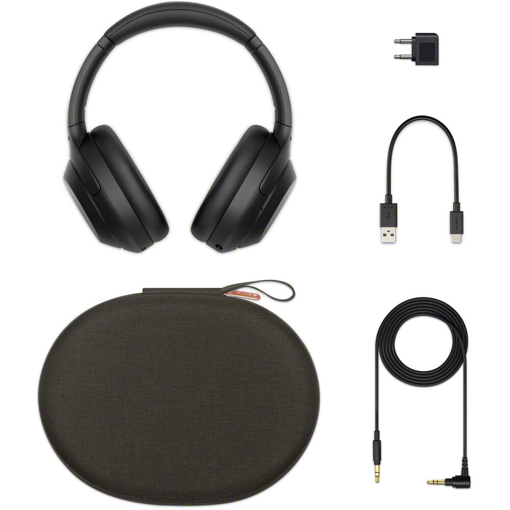 Sony WH-1000XM4 Kabellose Over-Ear-Kopfhörer mit Geräuschunterdrückung (Schwarz)