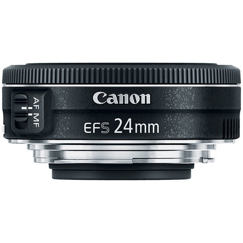 Canon EF-S 24mm f/2.8 STM Objektiv 9522B002 + UV-Ultraviolettfilter-Paket