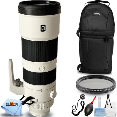 Sony FE 200–600 mm f/5,6–6,3 G OSS-Objektiv SEL200600G + VND-Filter + Rucksack-Paket