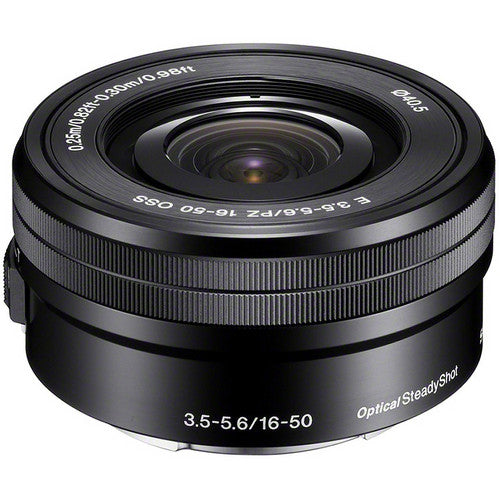 Sony 16–50 mm f/3,5–5,6 OSS Alpha E-Mount-Zoomobjektiv mit einziehbarem Objektiv – SELP1650