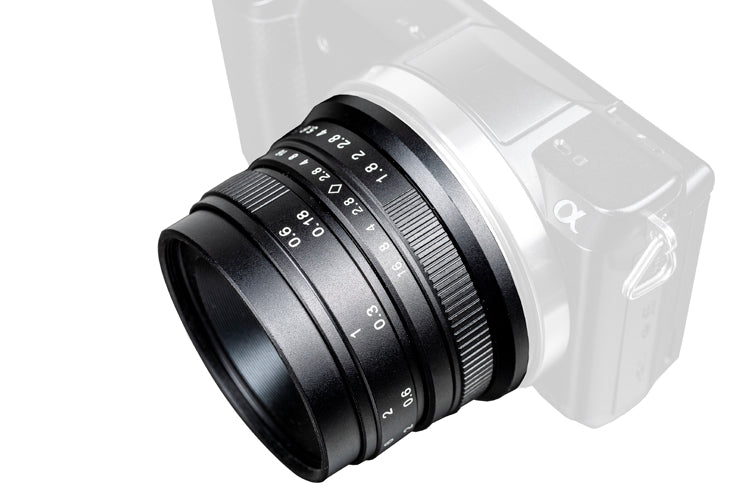 ULTIMAXX 25 mm f/1.8 manuelles Objektiv für Sony E-Mount (Nex) – 7-teiliges Zubehörset