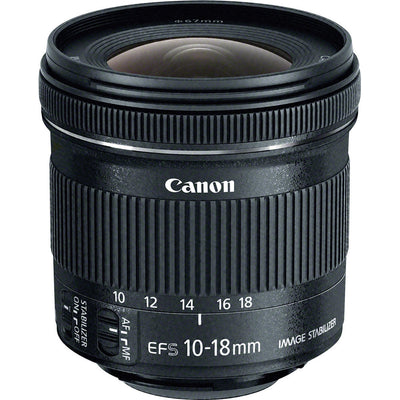 Canon EF-S 10-18mm f/4.5-5.6 IS STM Objektiv - 7-teiliges Zubehörpaket