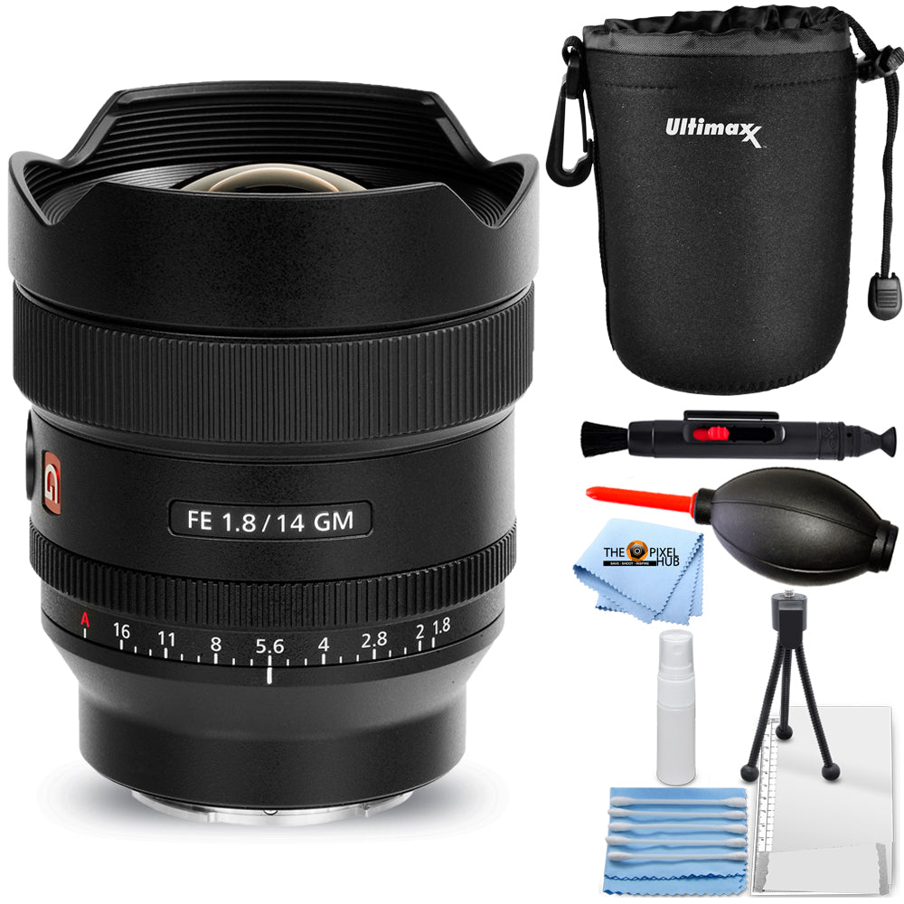 Sony FE 14 mm f/1.8 GM-Objektiv SEL14F18GM – Essential-Objektivtasche-Paket