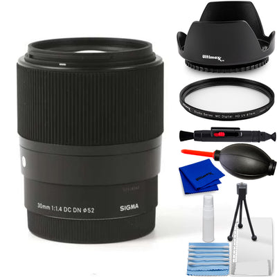 Sigma 30mm f/1.4 DC DN Contemporary Lens (Nikon Z) 302973 - 7PC Accessory Bundle