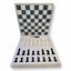 Lucite Acryl Schach + Dame Premium Set - Groß 17,5" (Klar/Weiß)