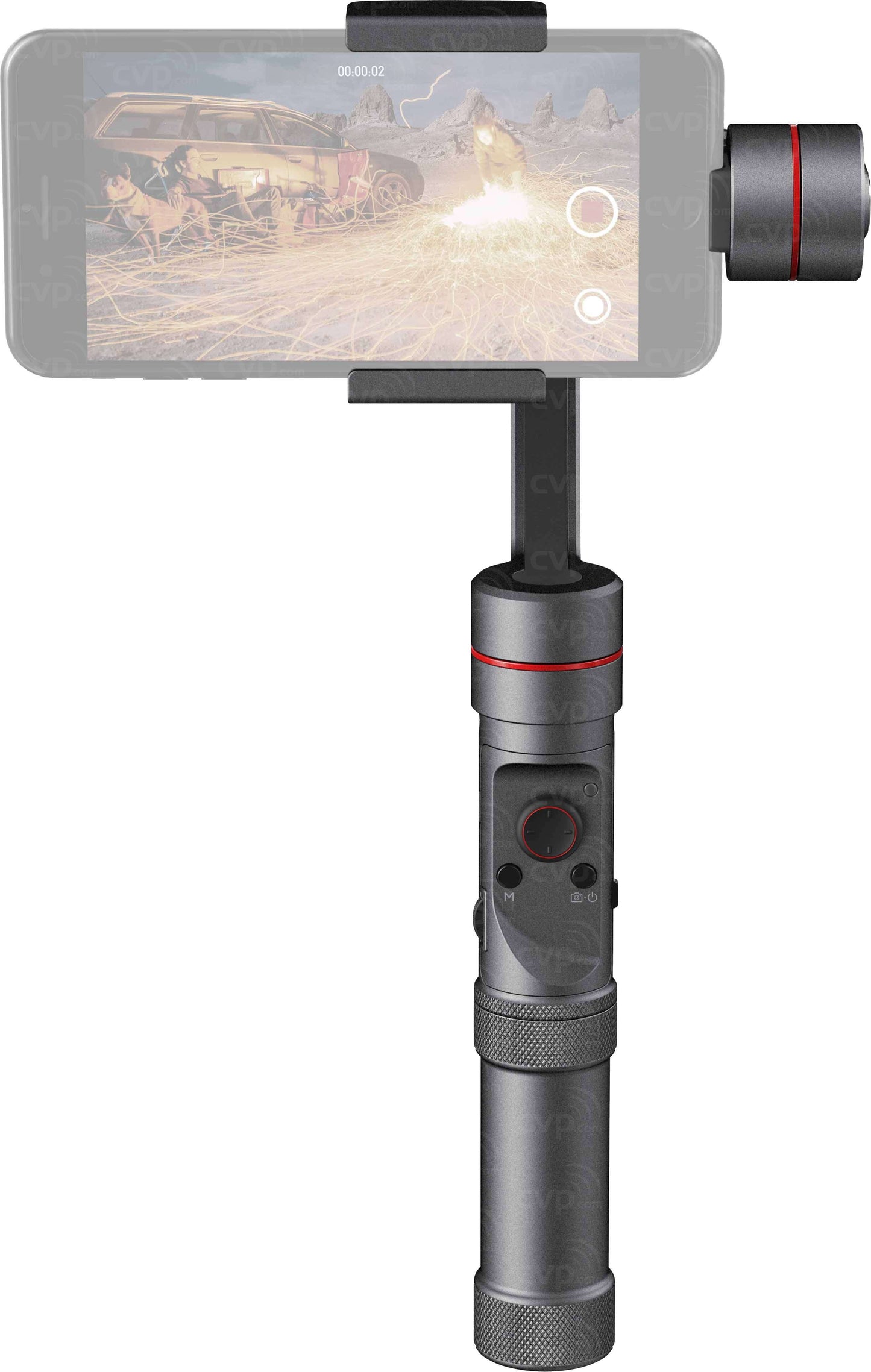 Zhiyun-Tech Smooth-3 Handheld 3-Achsen Gimbal Stabilisator für Smartphones (Schwarz)