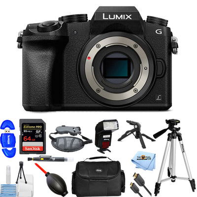 Panasonic Lumix DMC-G7 spiegellose Kamera – 12-teiliges Zubehörpaket